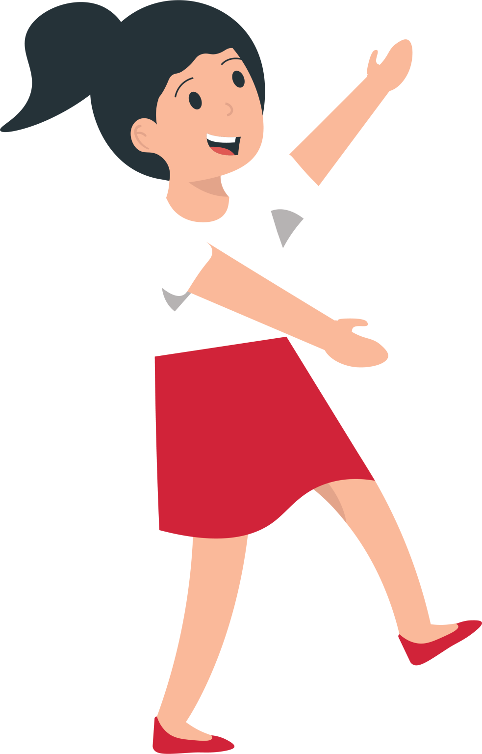 girl introducing